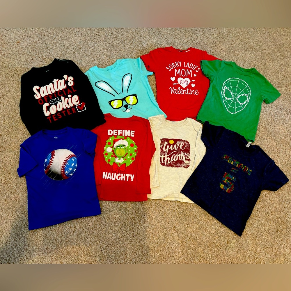 Holiday shirt lot, size 5/5t
